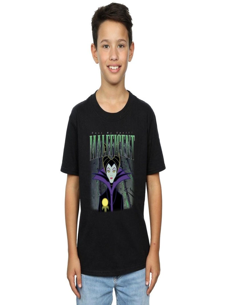 Disney - T-shirt SLEEPING BEAUTY MALEFICENT Noir - Kiabi