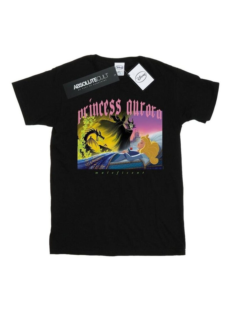 Disney - T-shirt SLEEPING BEAUTY Noir - Kiabi