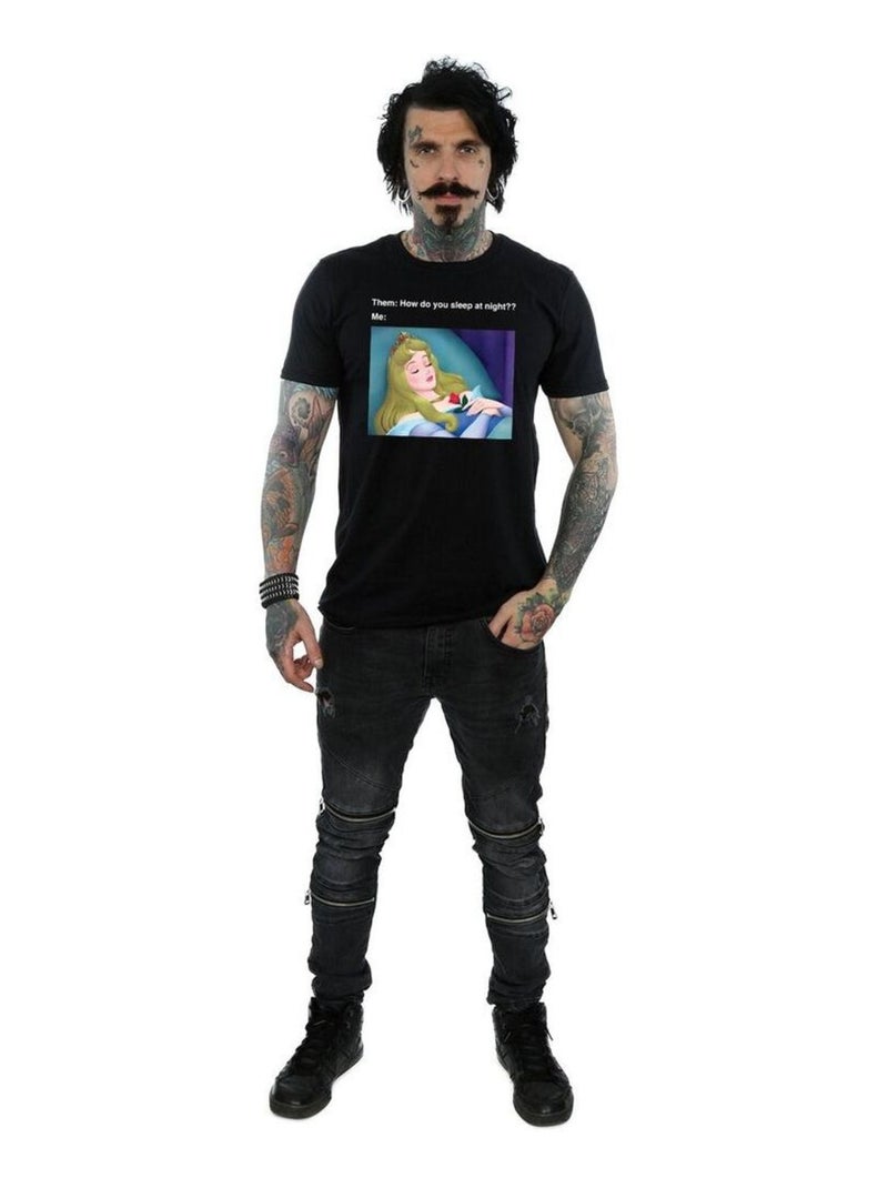 Disney - T-shirt SLEEPING BEAUTY Noir - Kiabi
