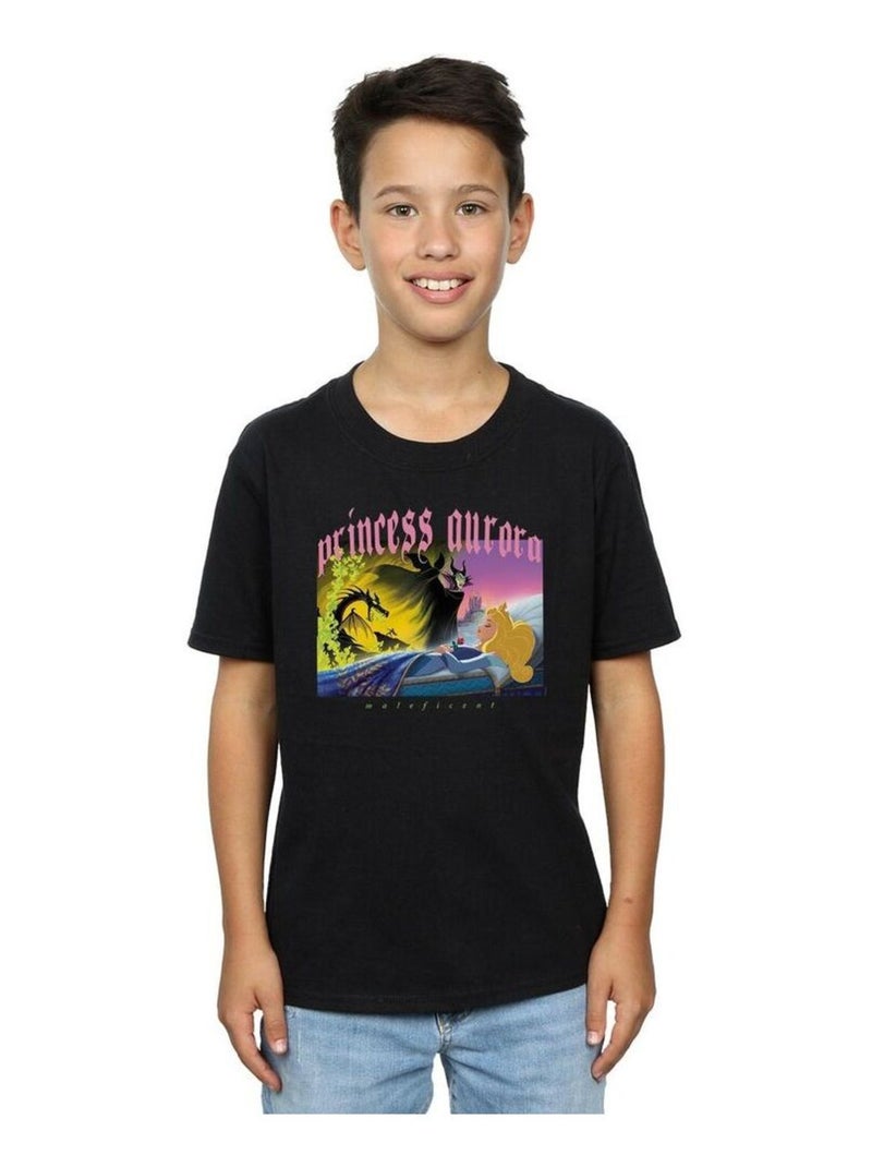 Disney - T-shirt SLEEPING BEAUTY Noir - Kiabi