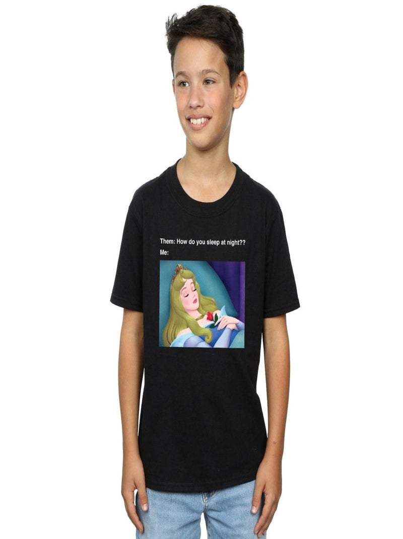 Disney - T-shirt SLEEPING BEAUTY Noir - Kiabi