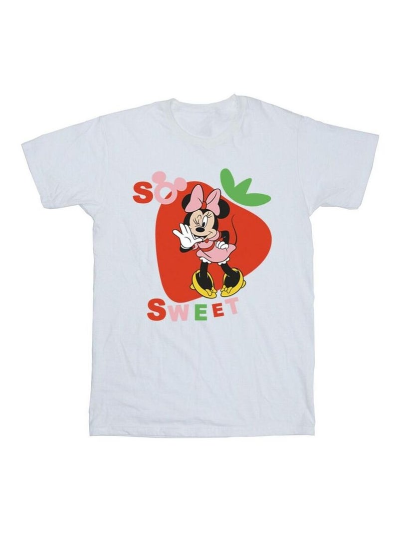 Disney - T-shirt SO SWEET STRAWBERRY Blanc - Kiabi