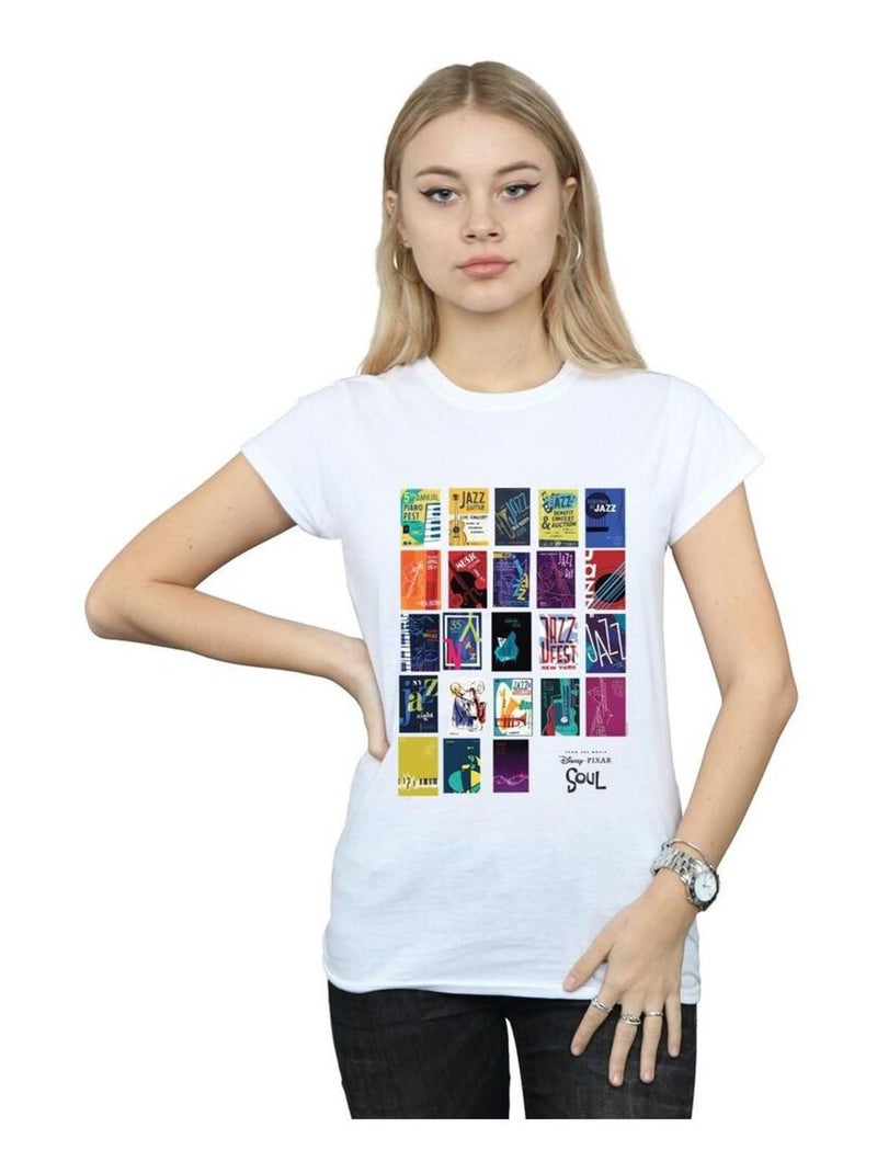 Disney - T-shirt SOUL JAZZ WALL Blanc - Kiabi