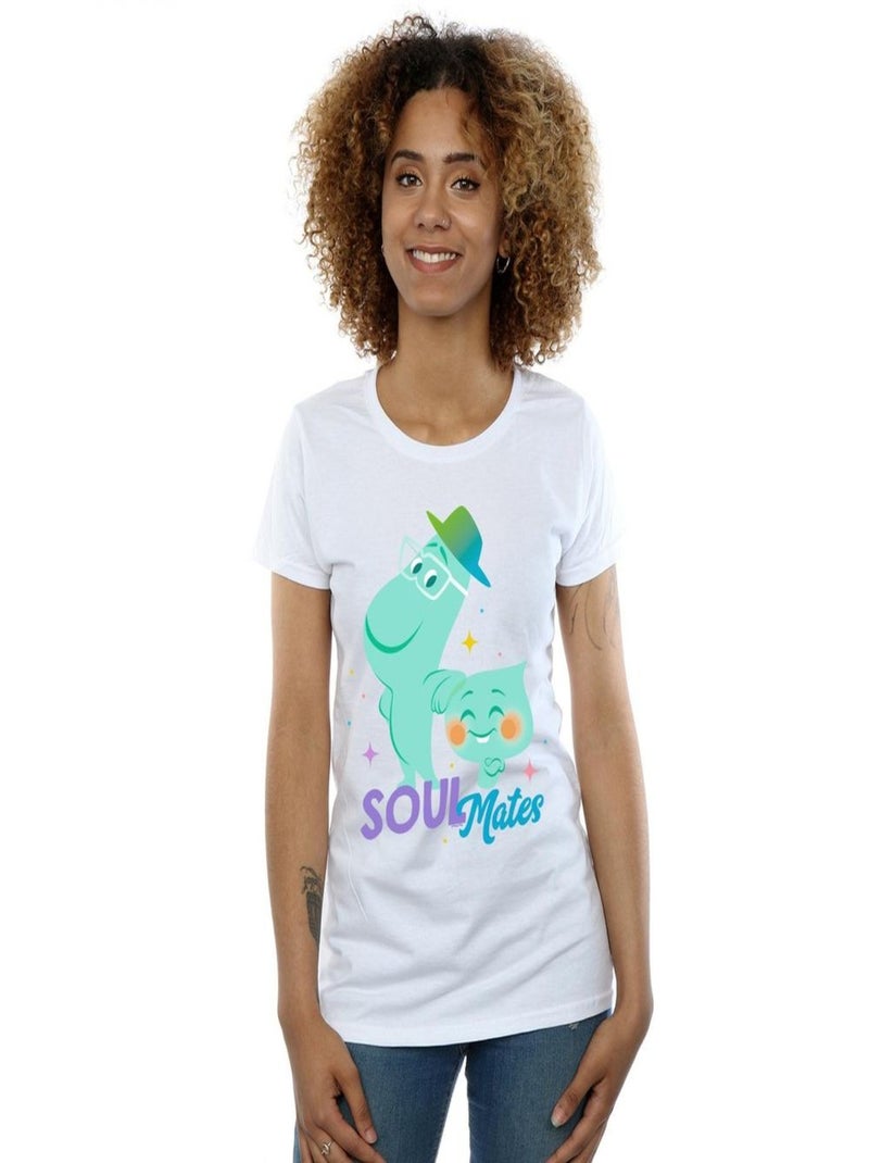 Disney - T-shirt SOUL SOULMATES Blanc - Kiabi
