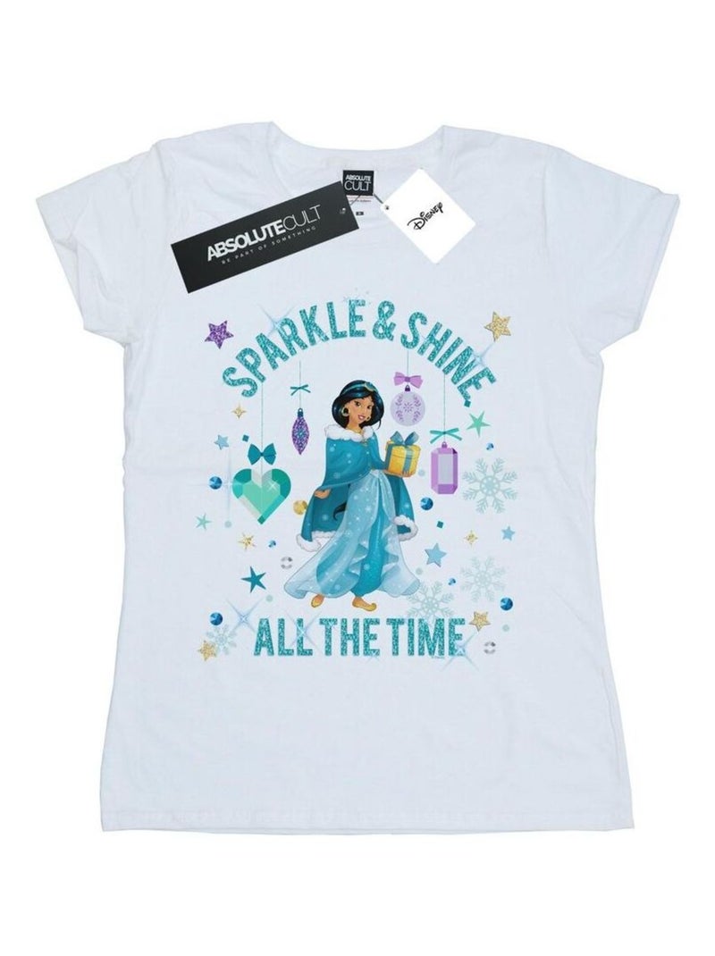 Disney - T-shirt SPARKLE AND SHINE Blanc - Kiabi
