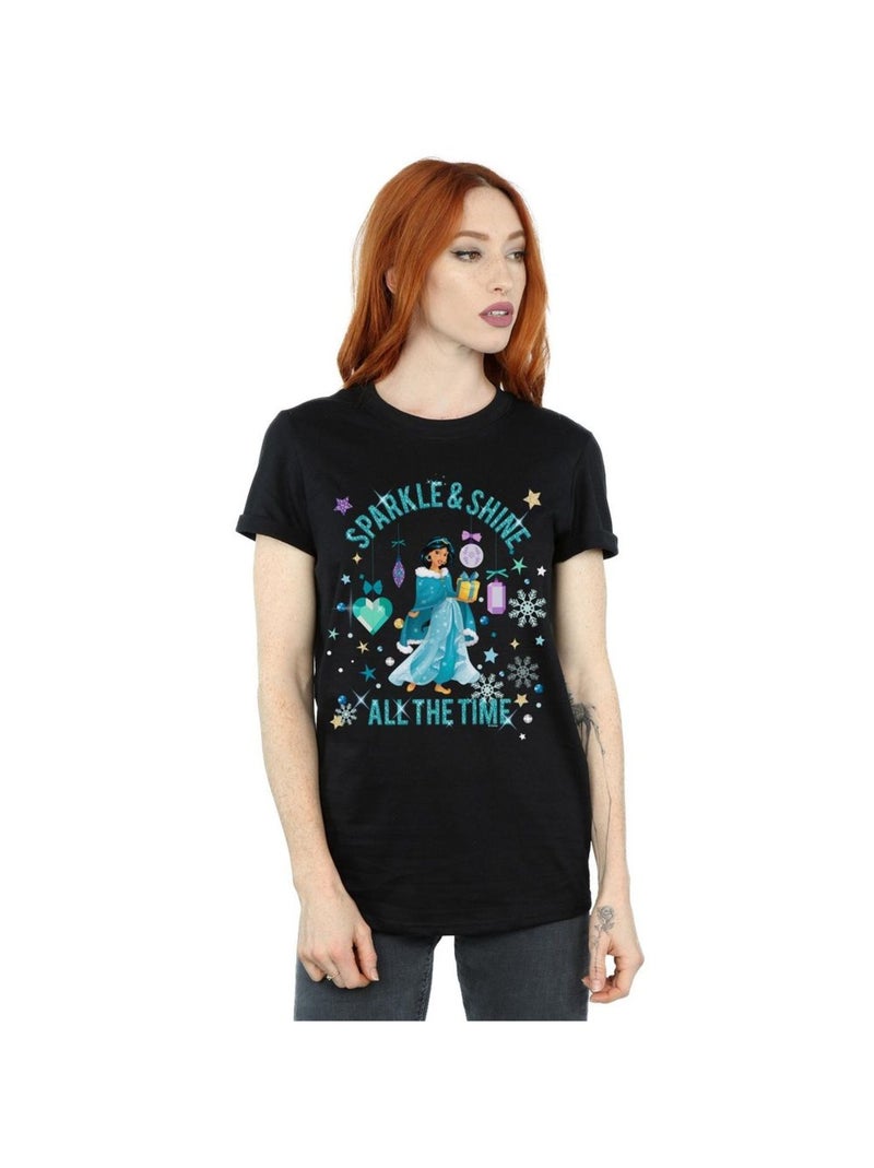 Disney - T-shirt SPARKLE AND SHINE Noir - Kiabi