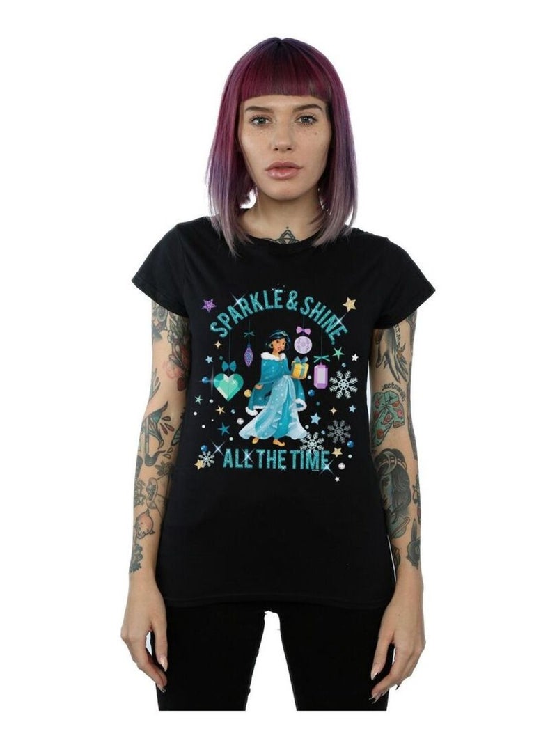 Disney - T-shirt SPARKLE AND SHINE Noir - Kiabi