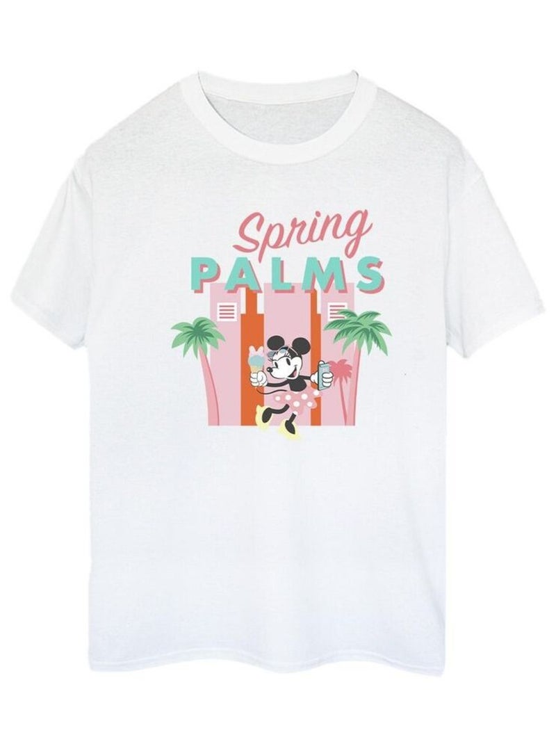 Disney - T-shirt SPRING PALMS Blanc - Kiabi