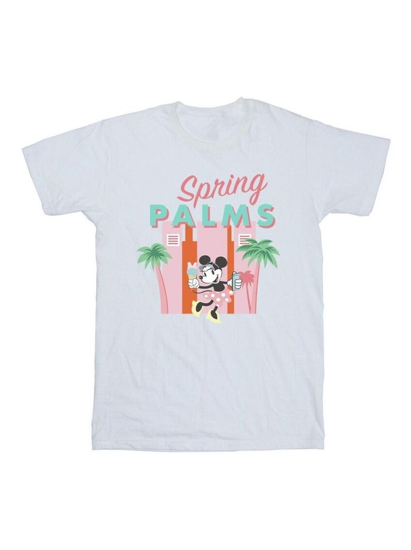 Disney - T-shirt SPRING PALMS Blanc - Kiabi