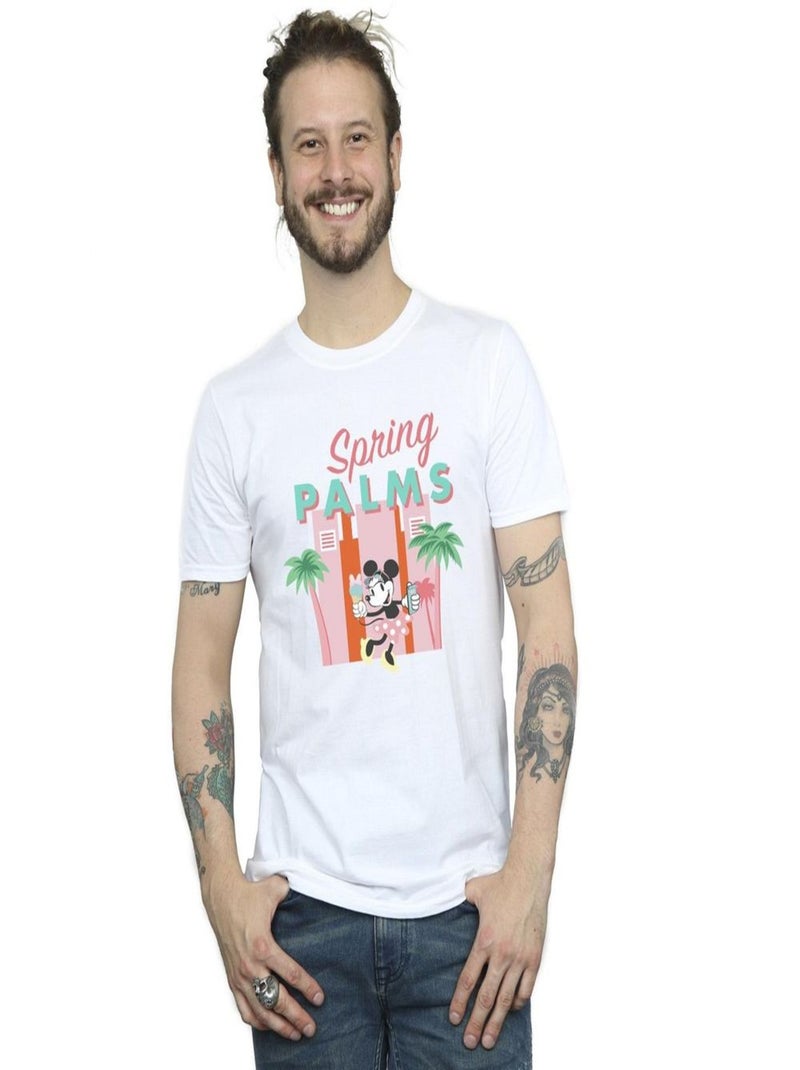 Disney - T-shirt SPRING PALMS Blanc - Kiabi