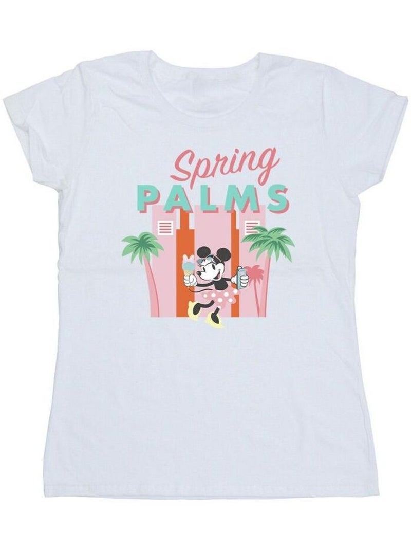 Disney - T-shirt SPRING PALMS Blanc - Kiabi