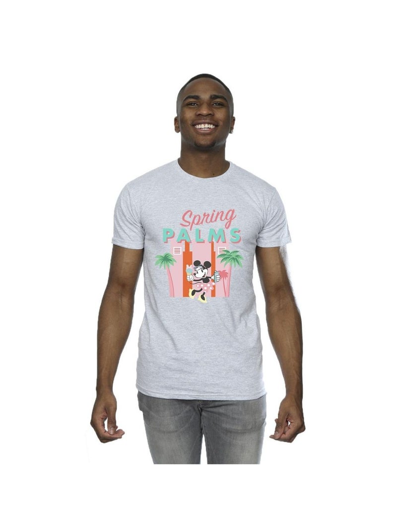 Disney - T-shirt SPRING PALMS Gris chiné - Kiabi