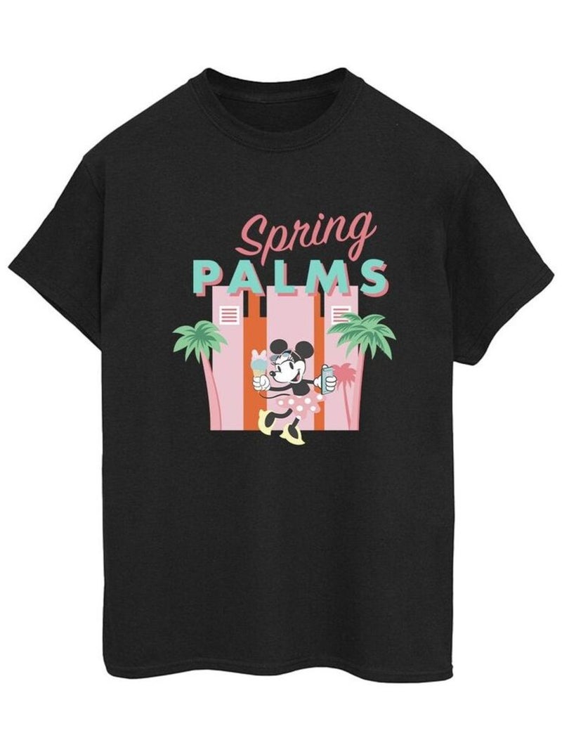 Disney - T-shirt SPRING PALMS Noir - Kiabi