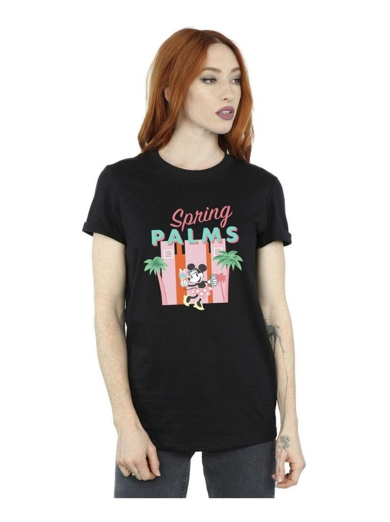 Disney - T-shirt SPRING PALMS Noir - Kiabi