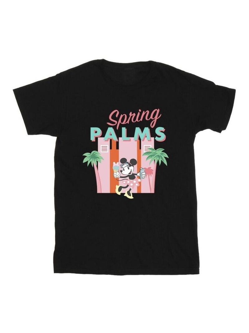 Disney - T-shirt SPRING PALMS Noir - Kiabi