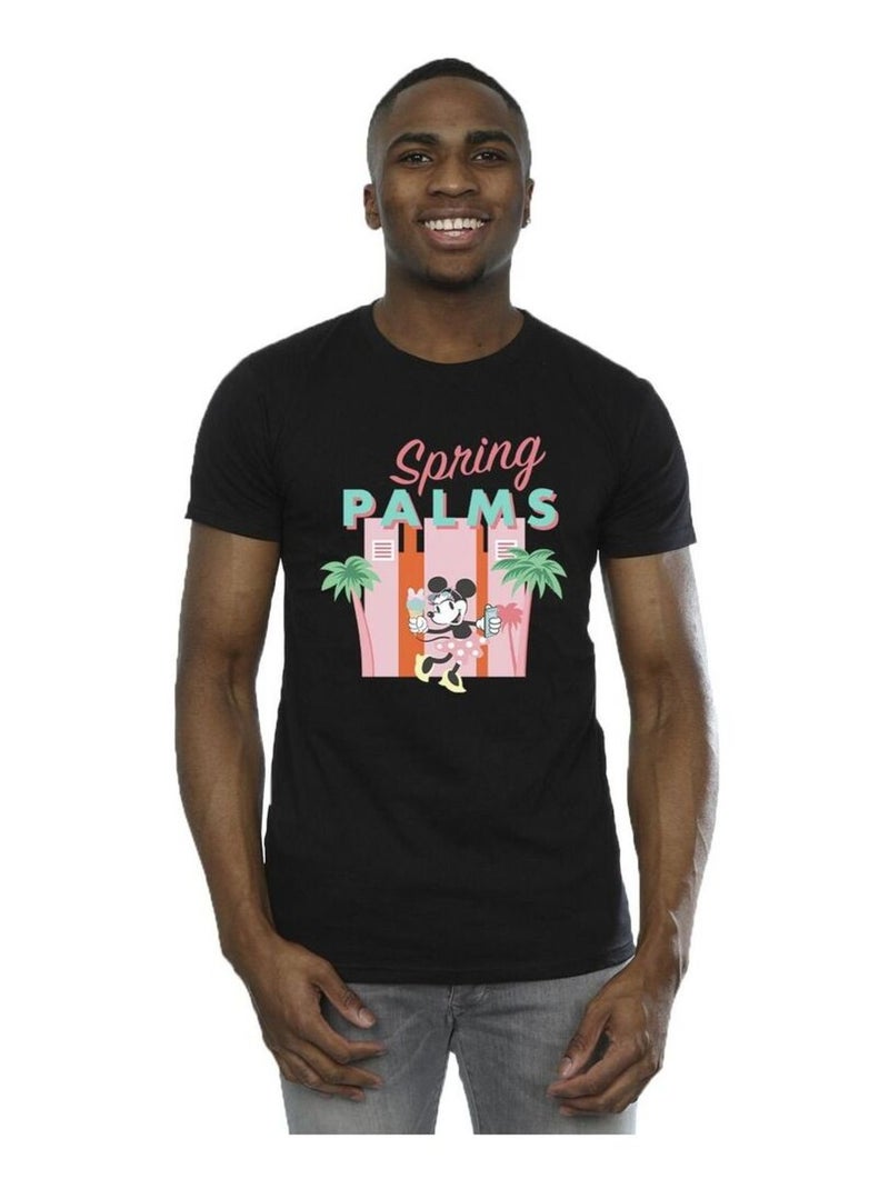 Disney - T-shirt SPRING PALMS Noir - Kiabi