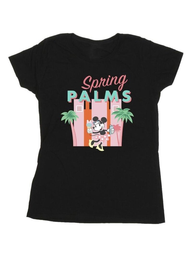 Disney - T-shirt SPRING PALMS Noir - Kiabi