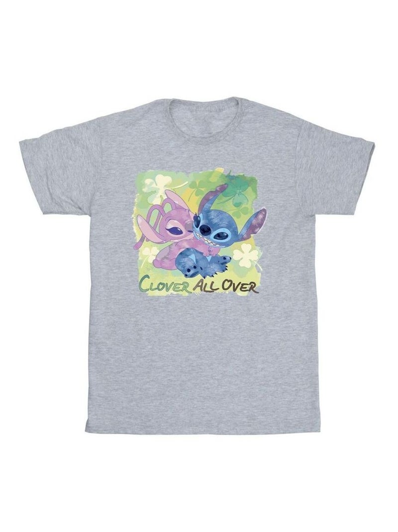Disney - T-shirt ST PATRICK'S DAY Gris chiné - Kiabi