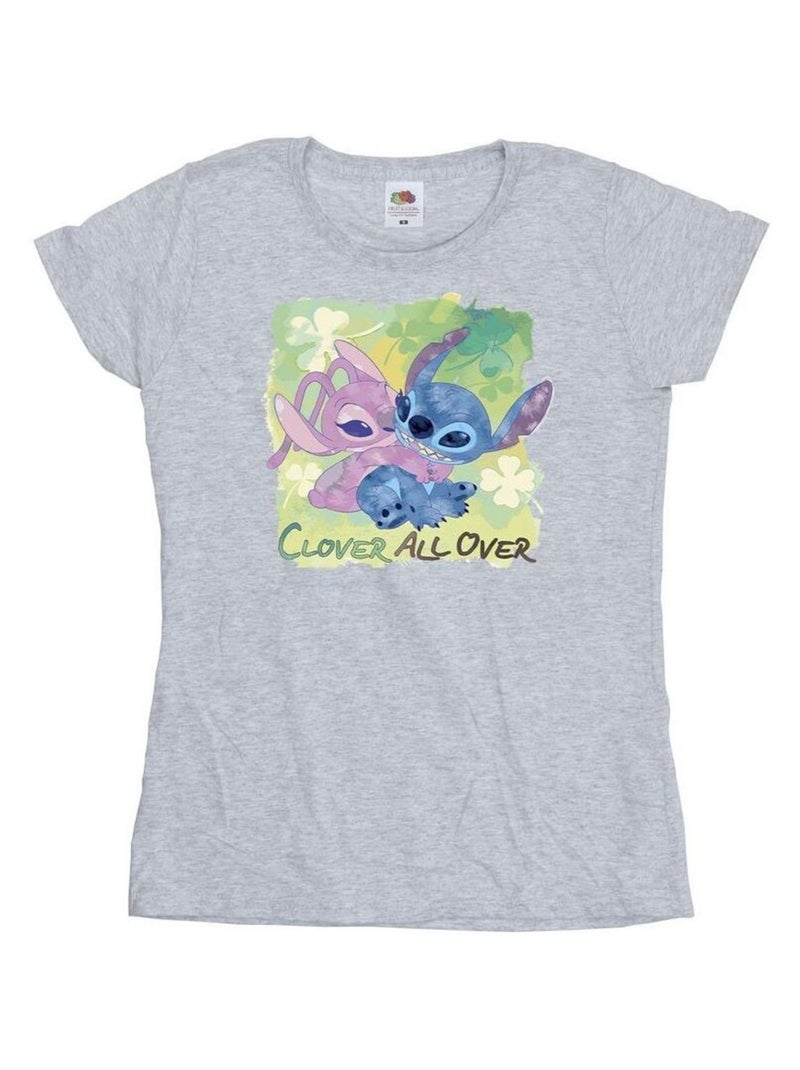 Disney - T-shirt ST PATRICK'S DAY Gris chiné - Kiabi