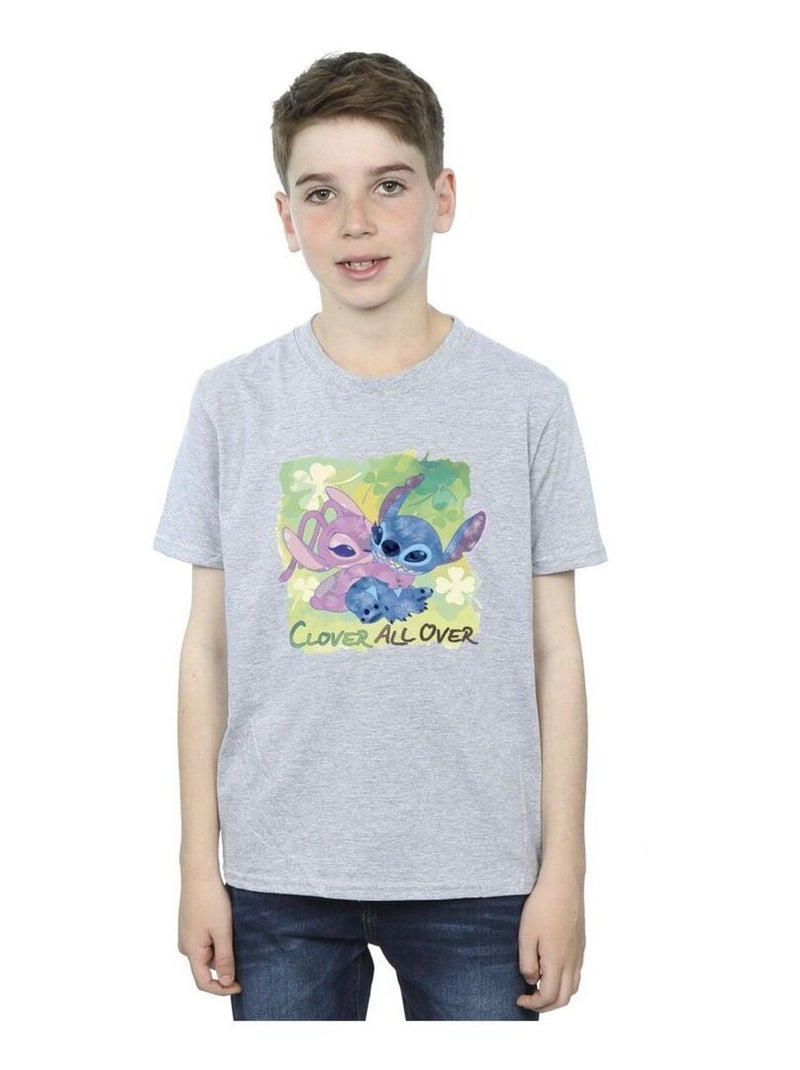 Disney - T-shirt ST PATRICK'S DAY Gris chiné - Kiabi