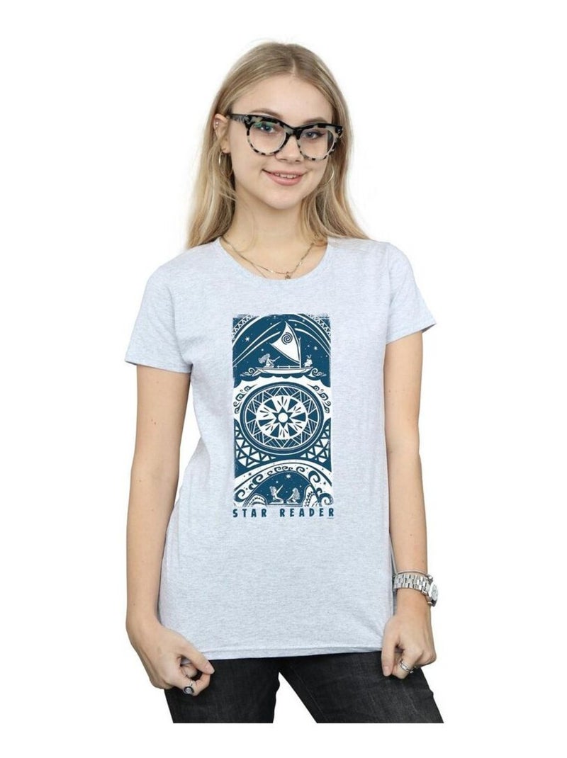 Disney - T-shirt STAR READER Gris chiné - Kiabi
