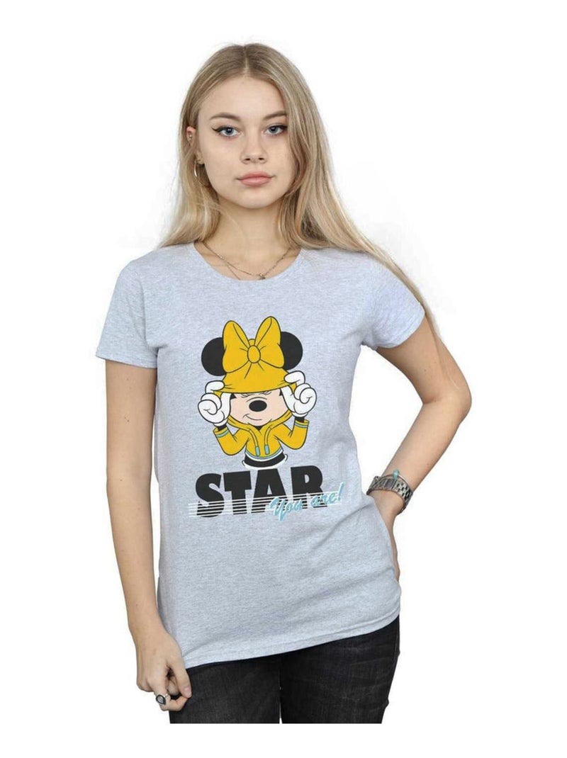 Disney - T-shirt STAR YOU ARE Gris chiné - Kiabi