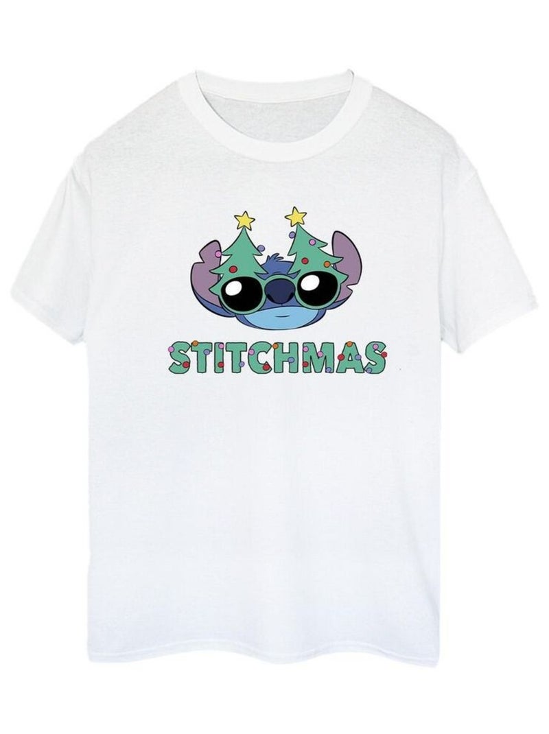 Disney - T-shirt STITCHMAS Blanc - Kiabi
