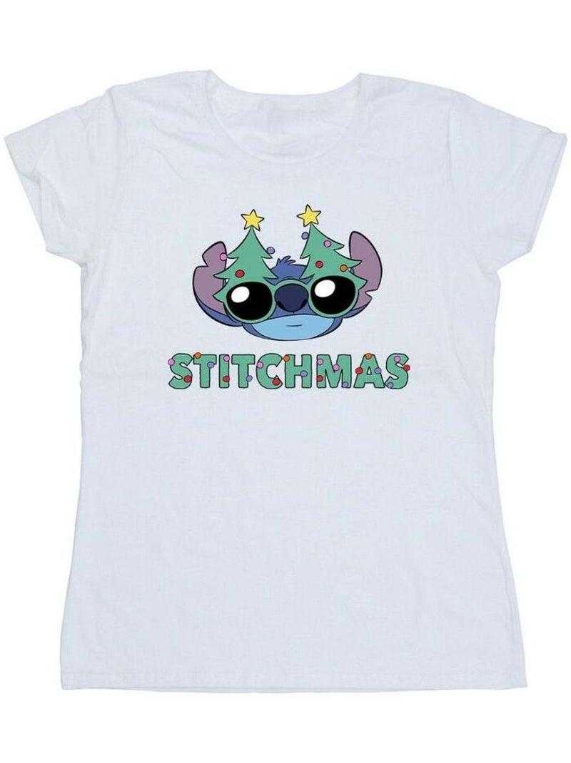 Disney - T-shirt STITCHMAS Blanc - Kiabi