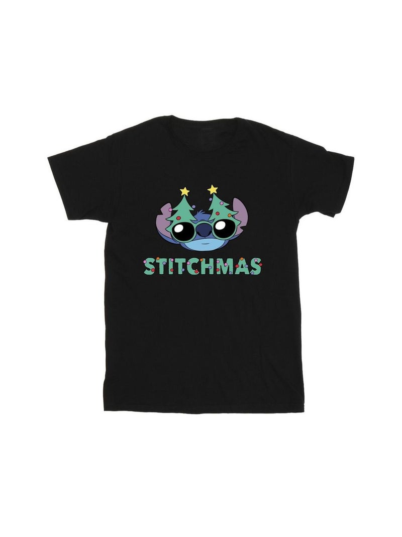 Disney - T-shirt STITCHMAS Noir - Kiabi