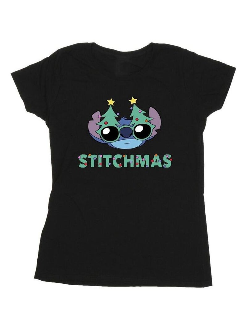 Disney - T-shirt STITCHMAS Noir - Kiabi