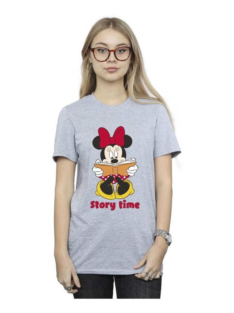 Disney - T-shirt STORY TIME Gris chiné - Kiabi