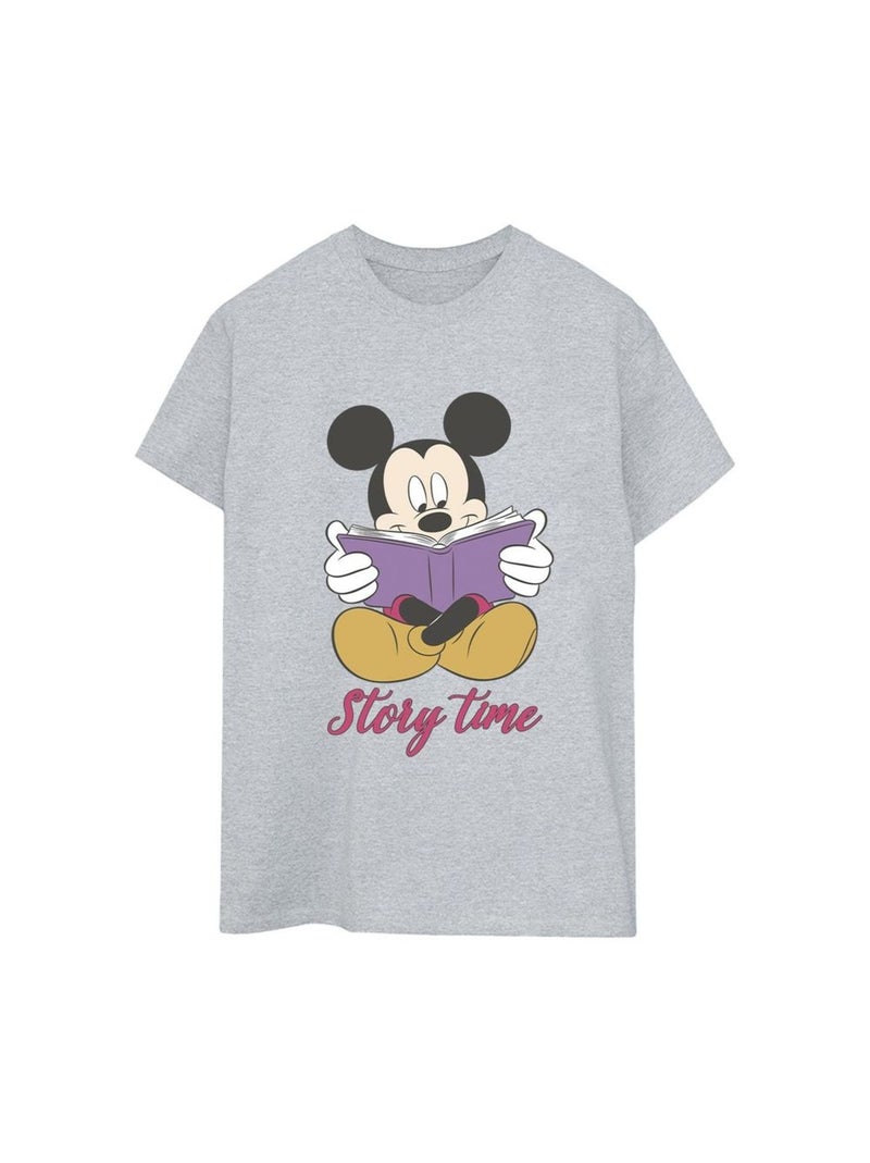 Disney - T-shirt STORY TIME Gris chiné - Kiabi