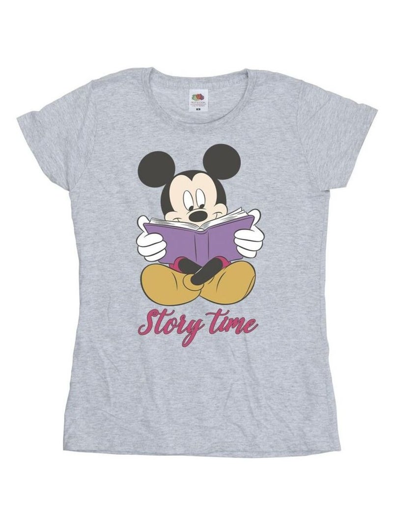 Disney - T-shirt STORY TIME Gris chiné - Kiabi