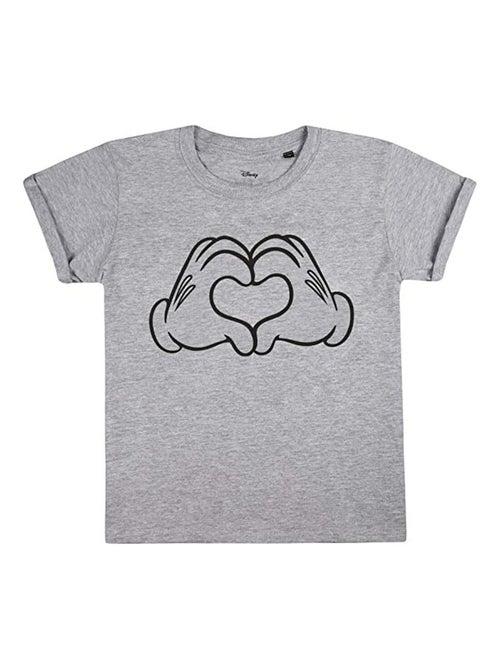 Disney - T-shirt style Mickey Mouse LOVE HANDS - Kiabi