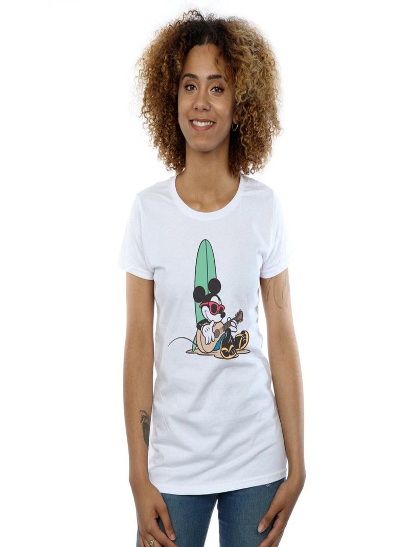 Disney - T-shirt SURF AND CHILL Blanc - Kiabi