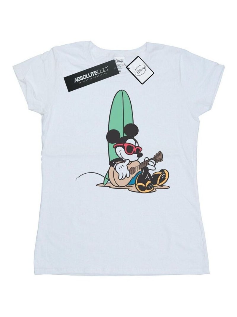 Disney - T-shirt SURF AND CHILL Blanc - Kiabi