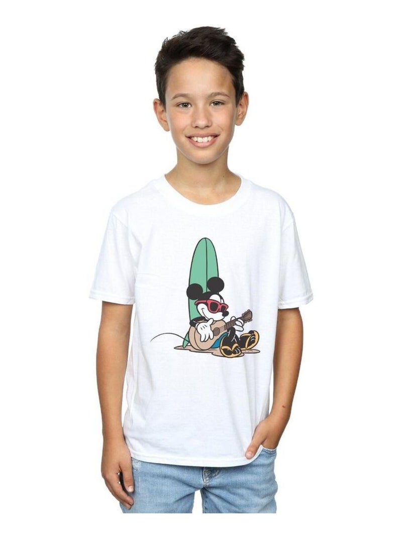 Disney - T-shirt SURF AND CHILL Blanc - Kiabi