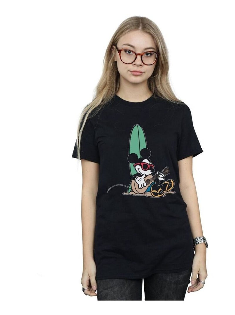 Disney - T-shirt SURF AND CHILL Noir - Kiabi