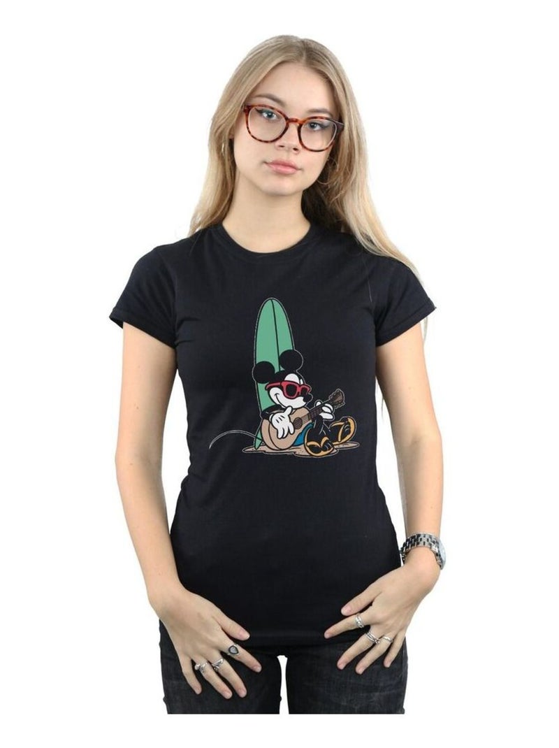 Disney - T-shirt SURF AND CHILL Noir - Kiabi