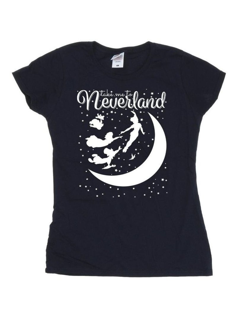 Disney - T-shirt TAKE ME TO NEVERLAND Bleu marine - Kiabi