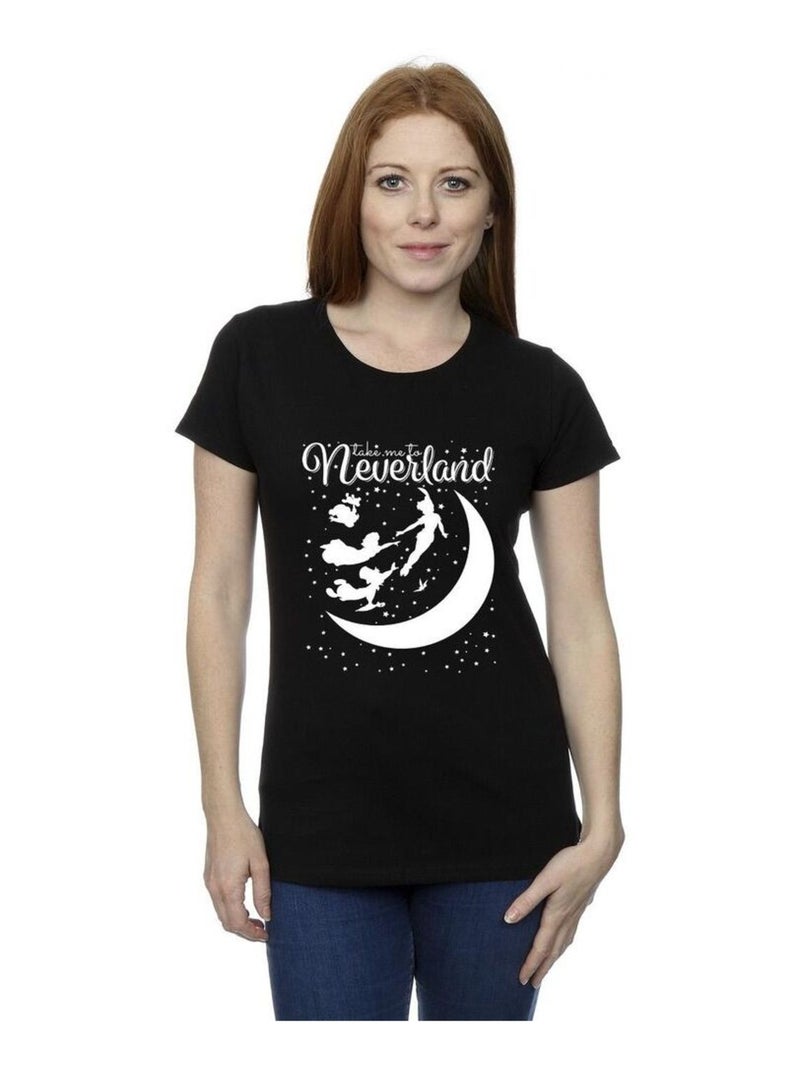 Disney - T-shirt TAKE ME TO NEVERLAND Noir - Kiabi