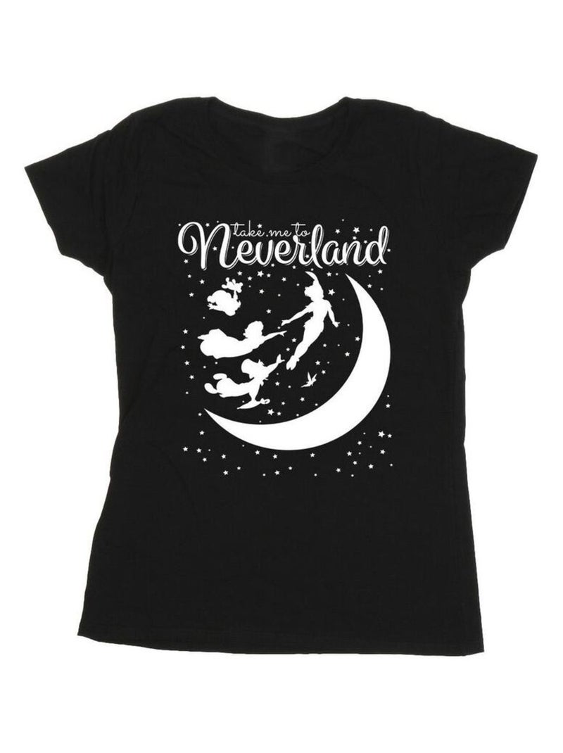 Disney - T-shirt TAKE ME TO NEVERLAND Noir - Kiabi