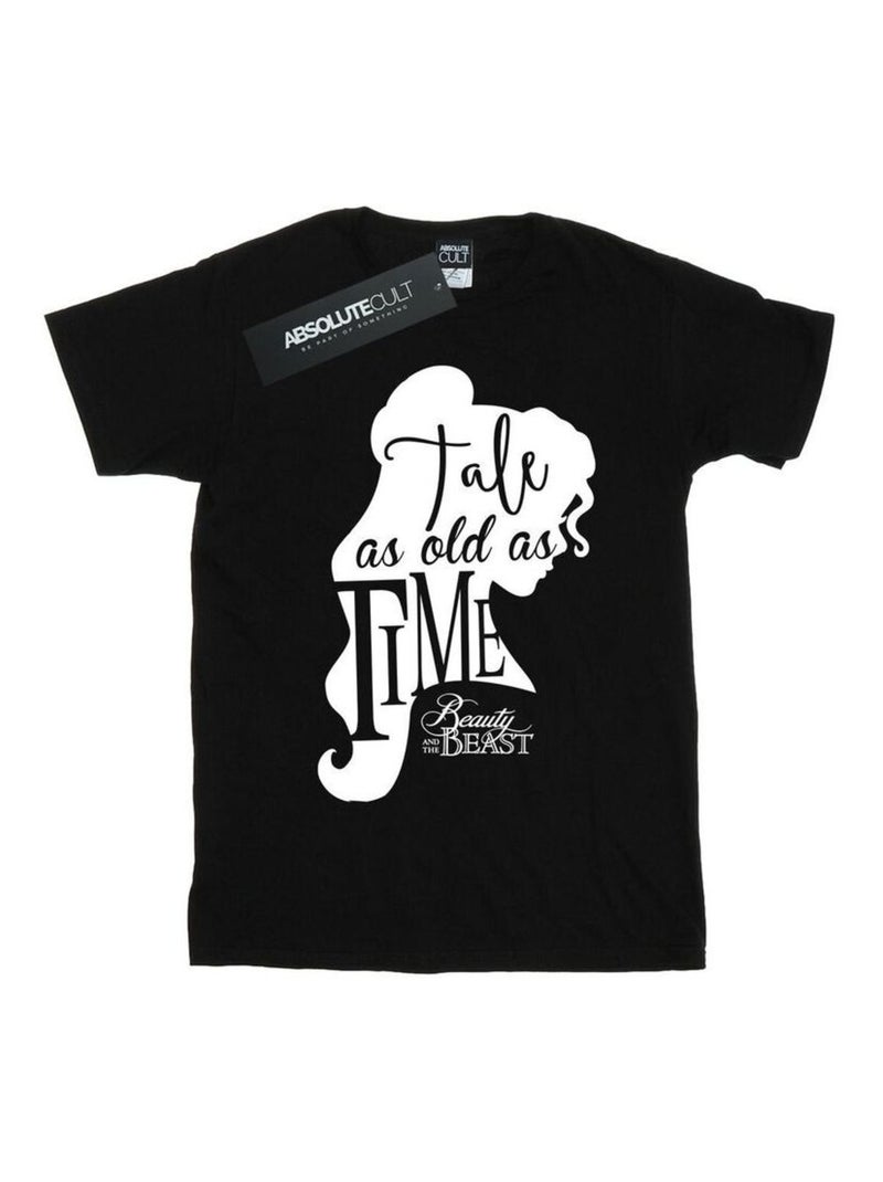 Disney - T-shirt TALE AS OLD AS TIME Noir - Kiabi