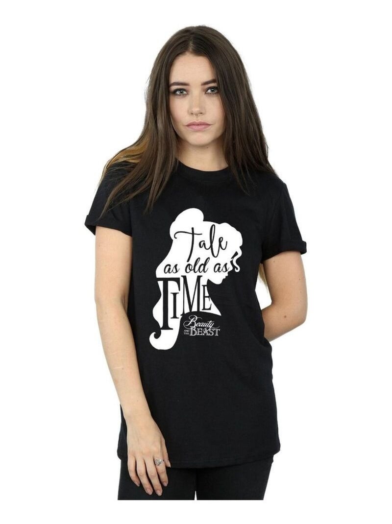 Disney - T-shirt TALE AS OLD AS TIME Noir - Kiabi