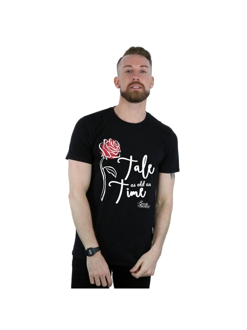 Disney - T-shirt TALE AS OLD AS TIME Noir - Kiabi
