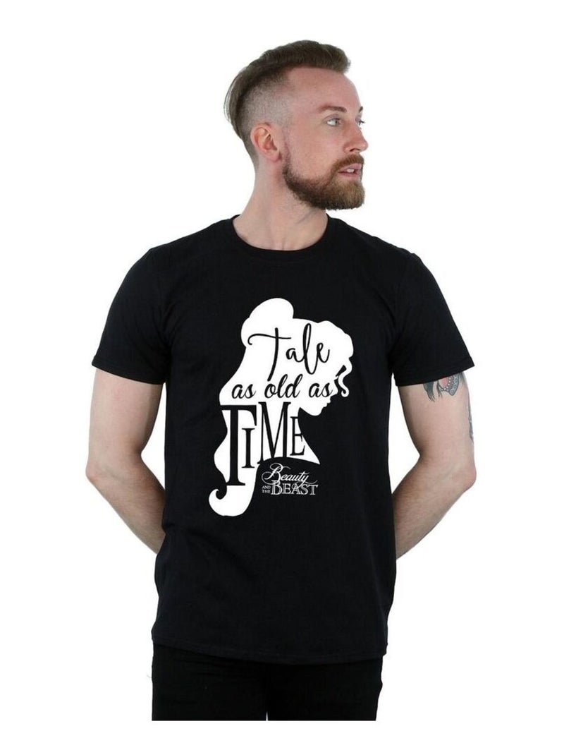 Disney - T-shirt TALE AS OLD AS TIME Noir - Kiabi