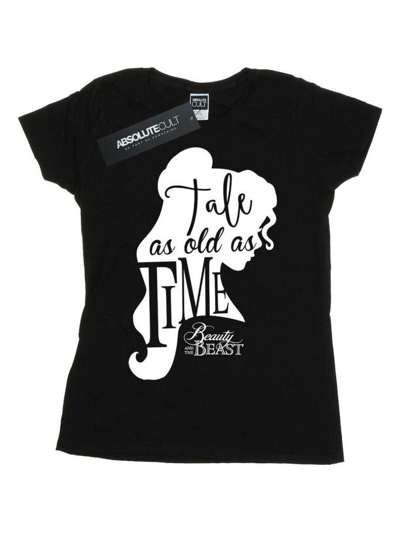 Disney - T-shirt TALE AS OLD AS TIME Noir - Kiabi