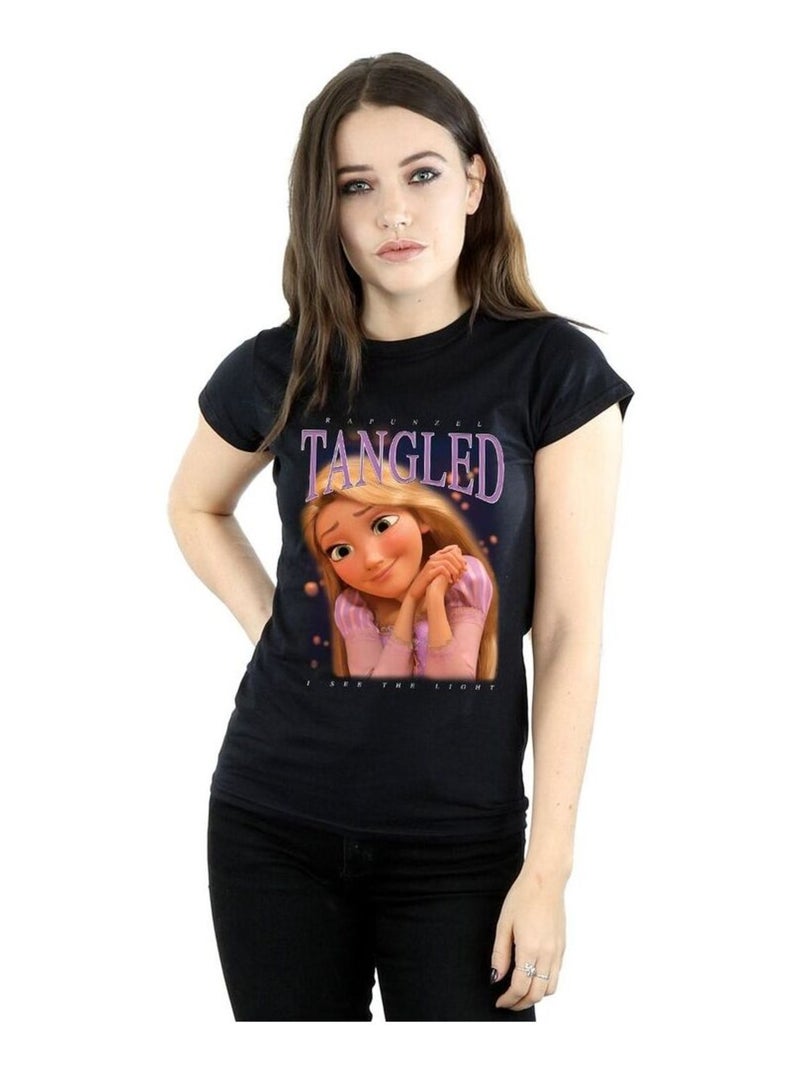 Disney - T-shirt TANGLED Noir - Kiabi
