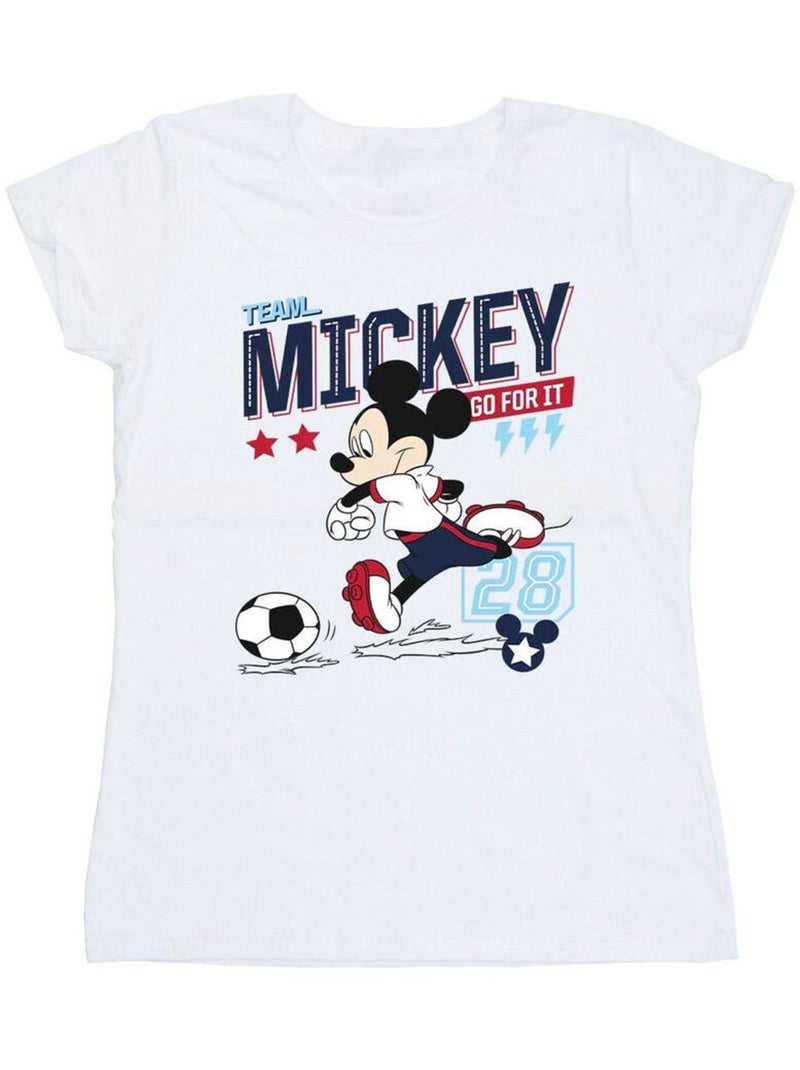 Disney - T-shirt TEAM FOOTBALL Blanc - Kiabi