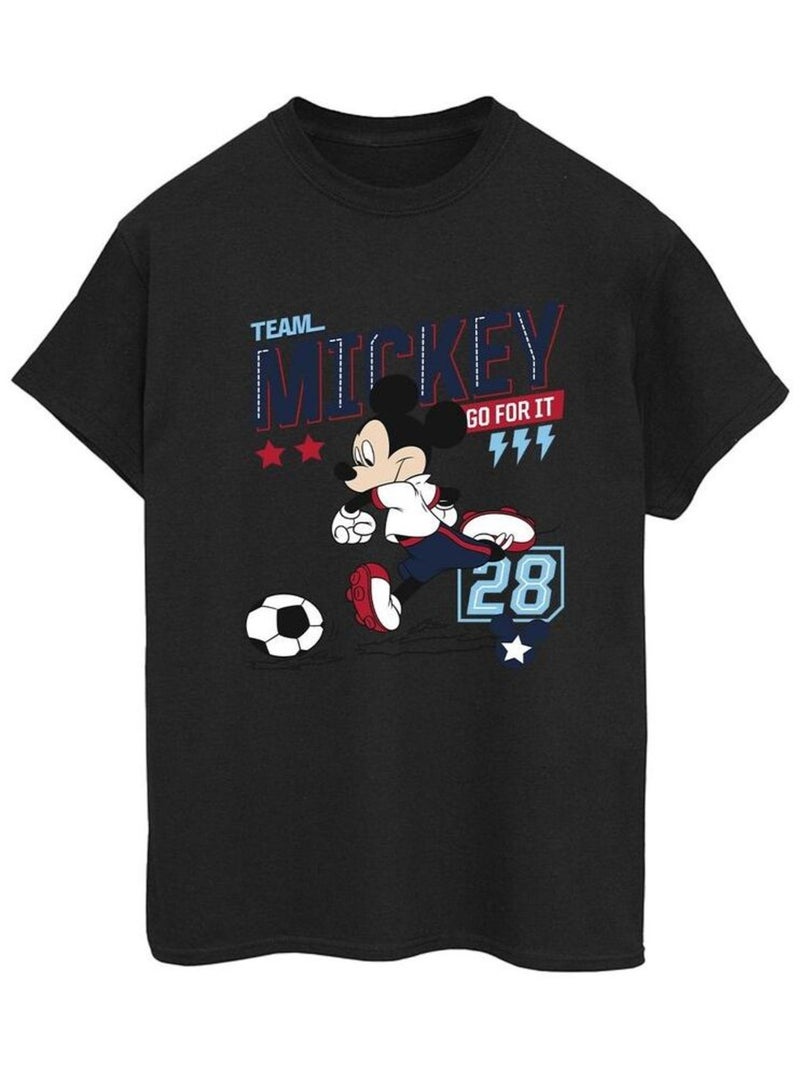 Disney - T-shirt TEAM FOOTBALL Noir - Kiabi